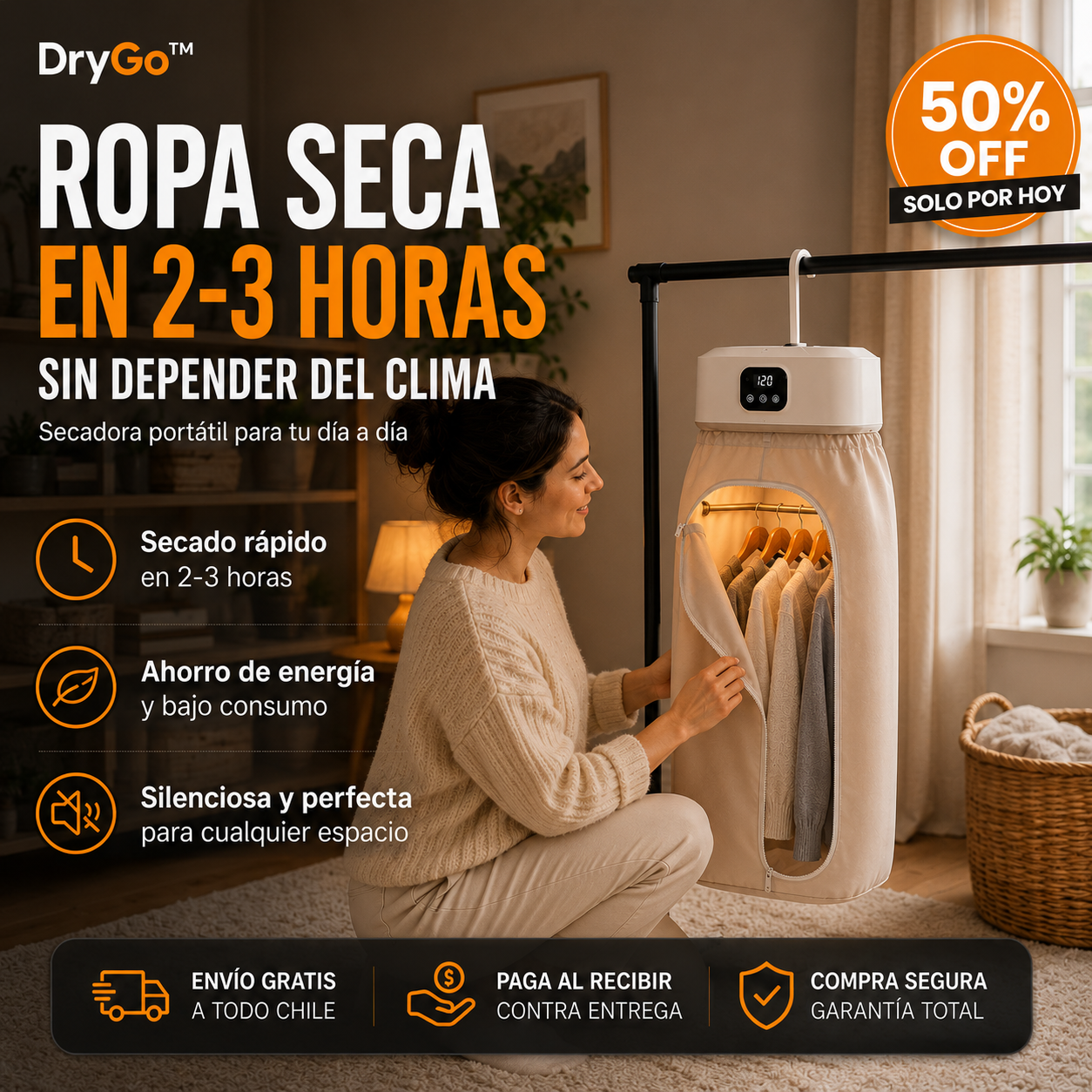 Secadora Ropa Portátil DryGo(™)