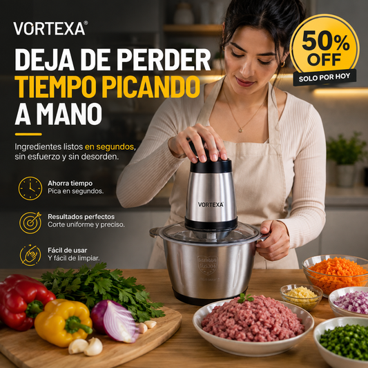 PICADORA ELECTRICA DOS VELOCIDADES VORTEXA®
