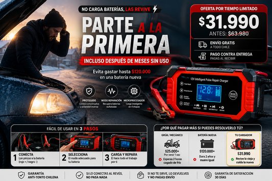 Cargador reparador inteligente de baterías RevivaVolt™