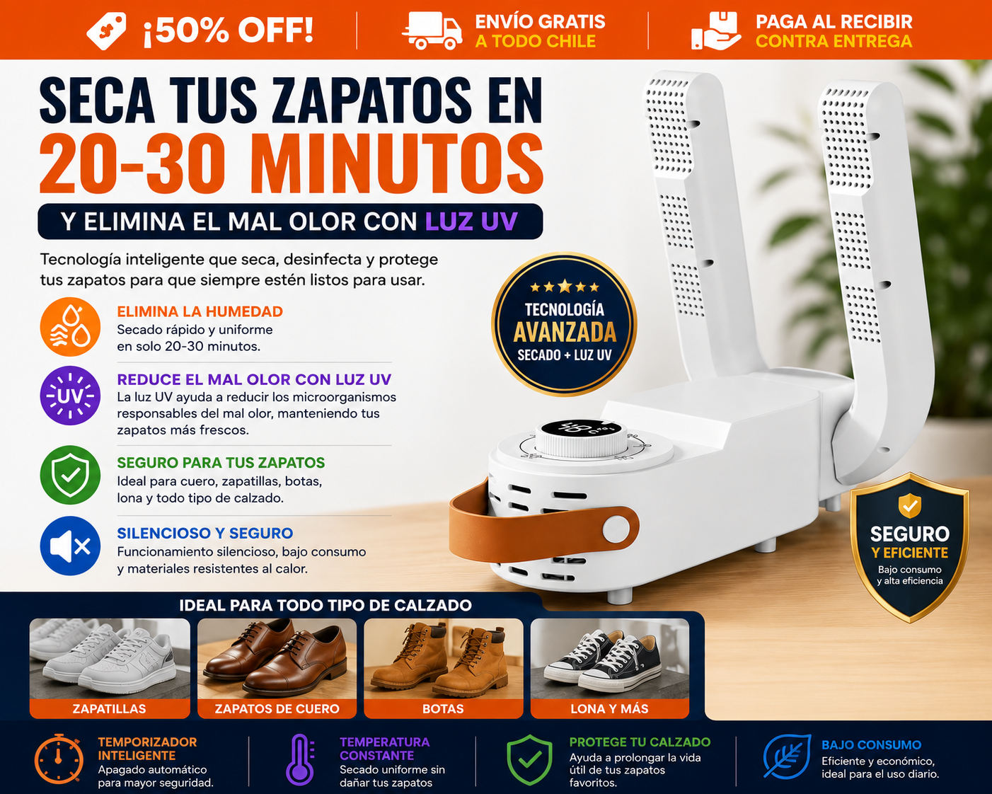 Secador de zapatos SuperDry ®