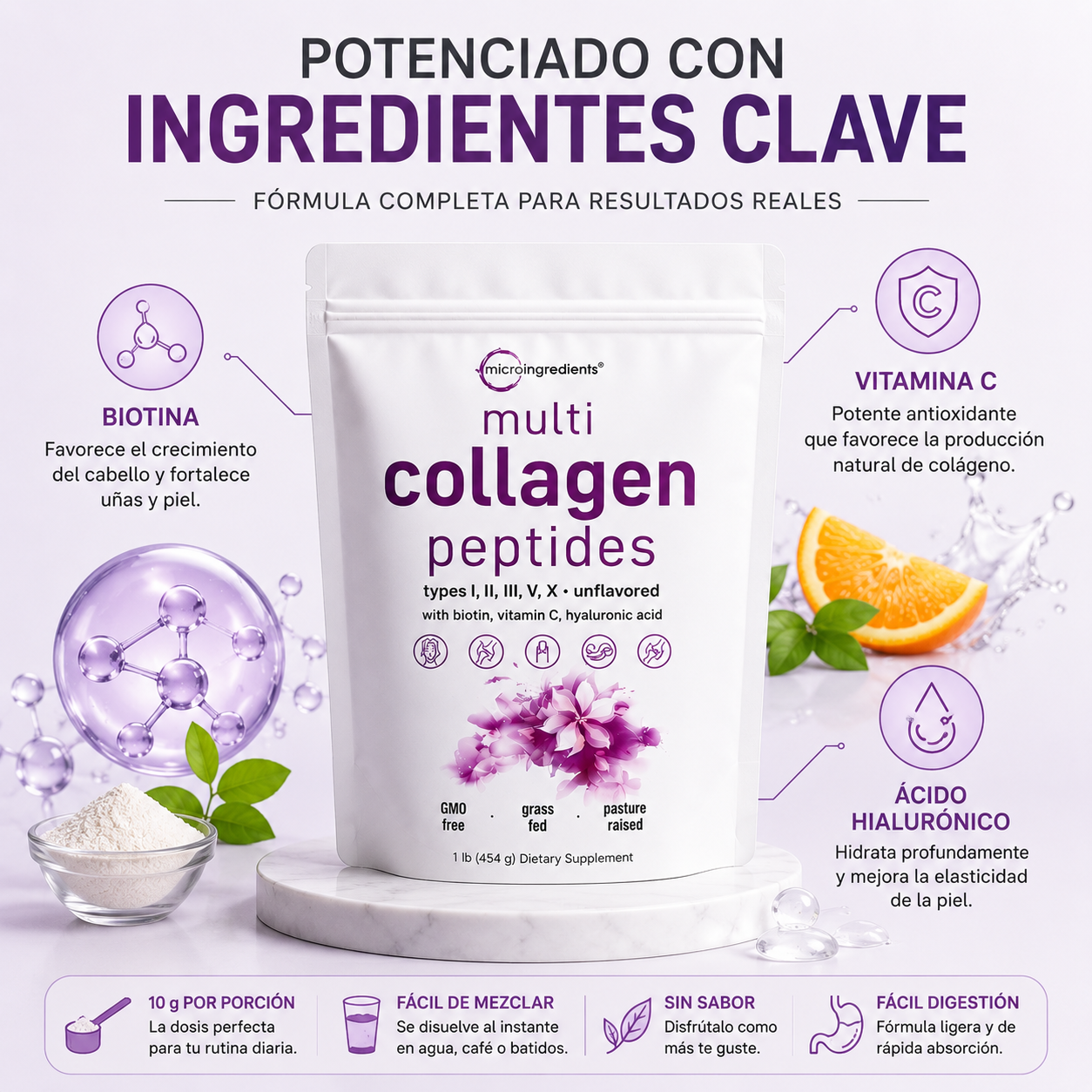 MULTI COLÁGENO HIDROLIZADO 5 EN 1®