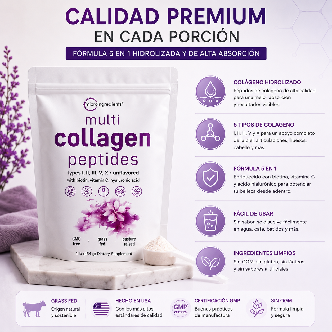 MULTI COLÁGENO HIDROLIZADO 5 EN 1®