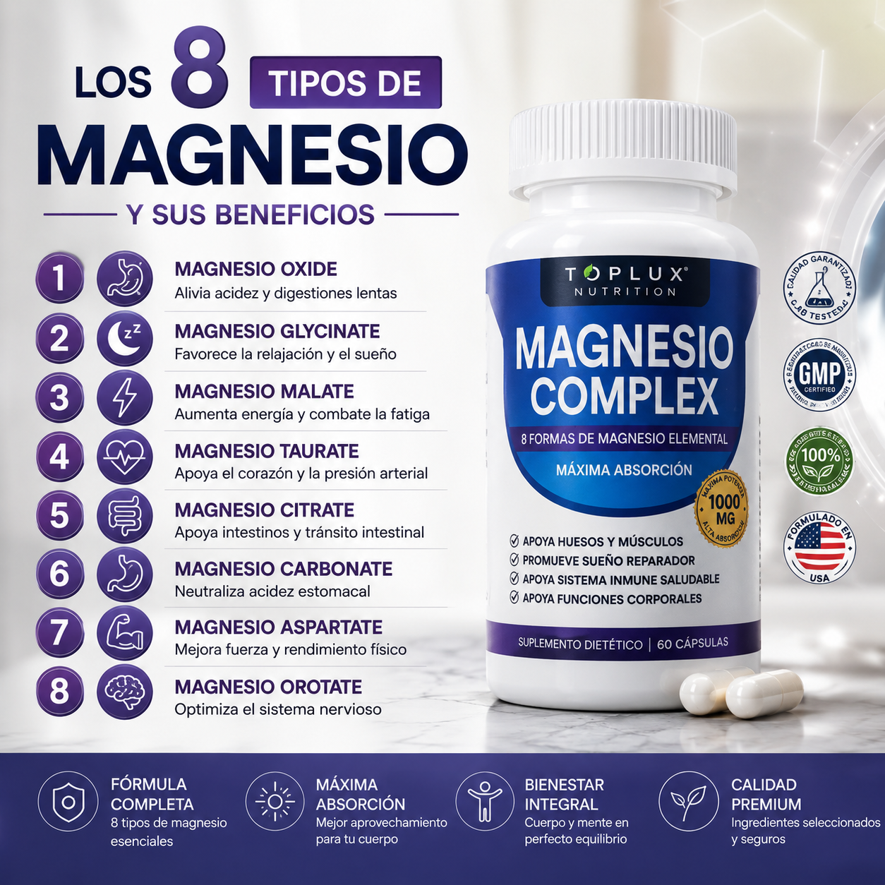 MAGNESIO COMPLEX 8 ® ELEMENTAL 1000 mg