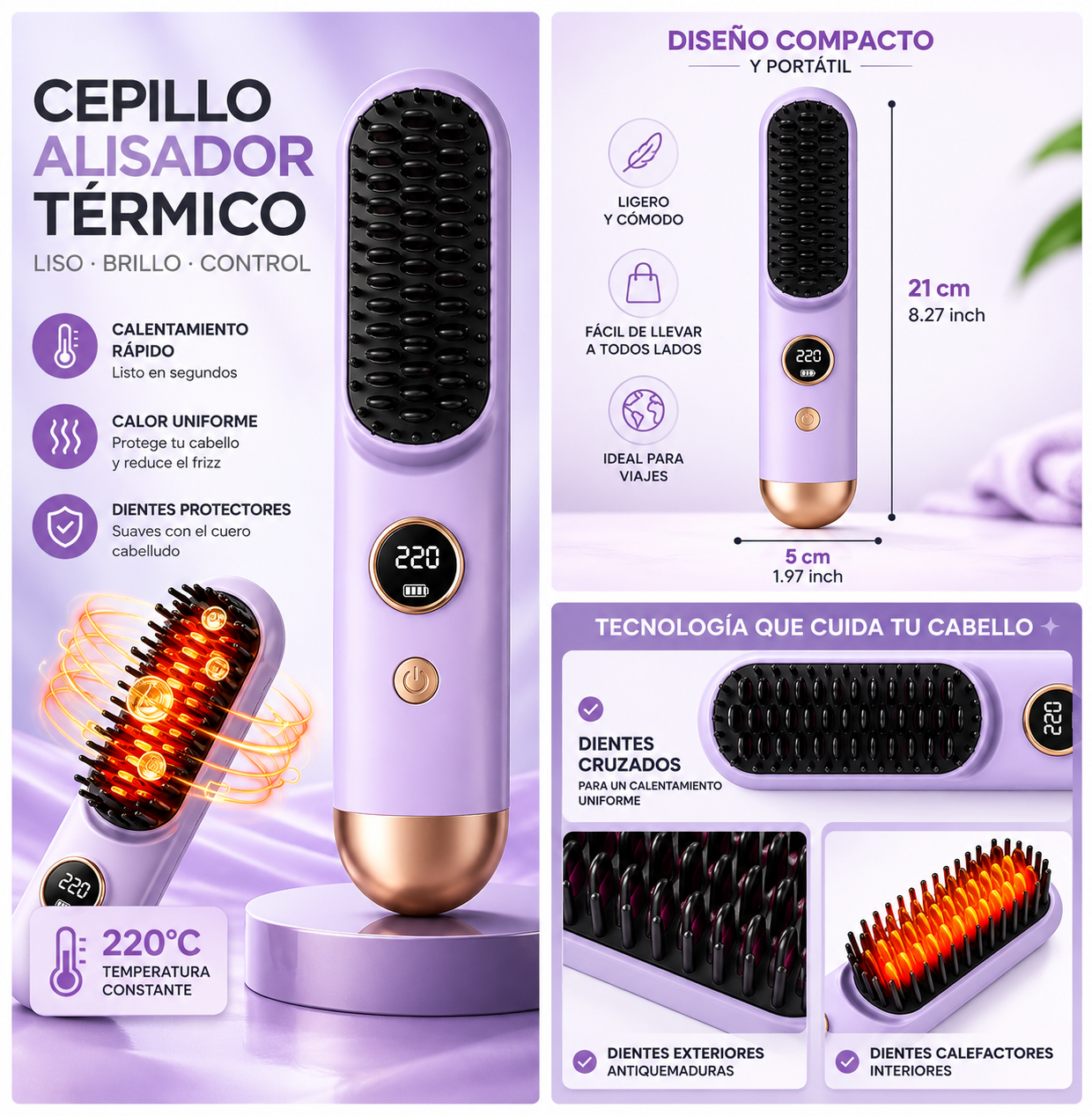 Alisador Inalámbrico portátil Haircare®